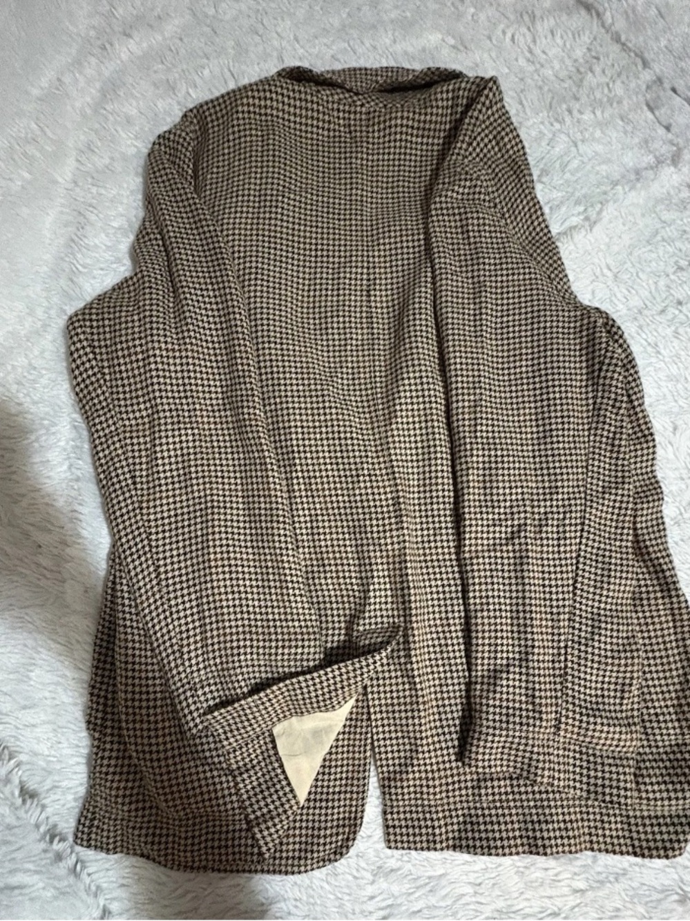 Free People We The Free Brown-Beige Plaid Beckett Boyfriend One
Button Blazer M - Picture 11 of 11
